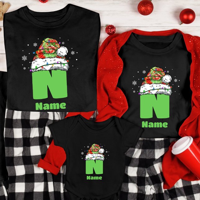 Camiseta Monograma personalizado con nombres de Navidades f (Subido por el creador)
