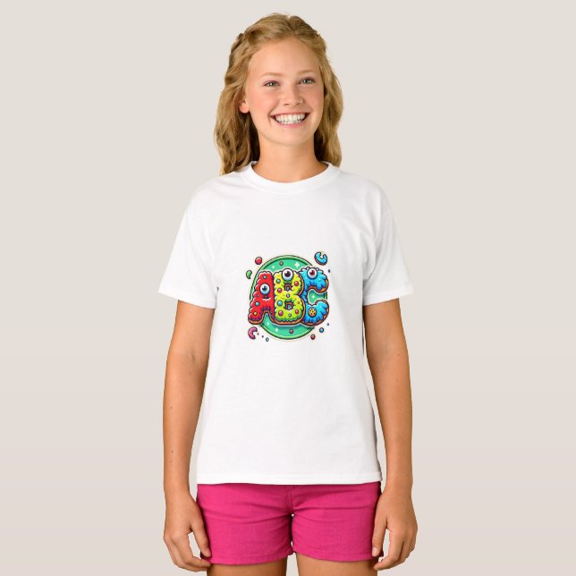 Camiseta Monograma popFunk ABC de juguete (Anverso completo)