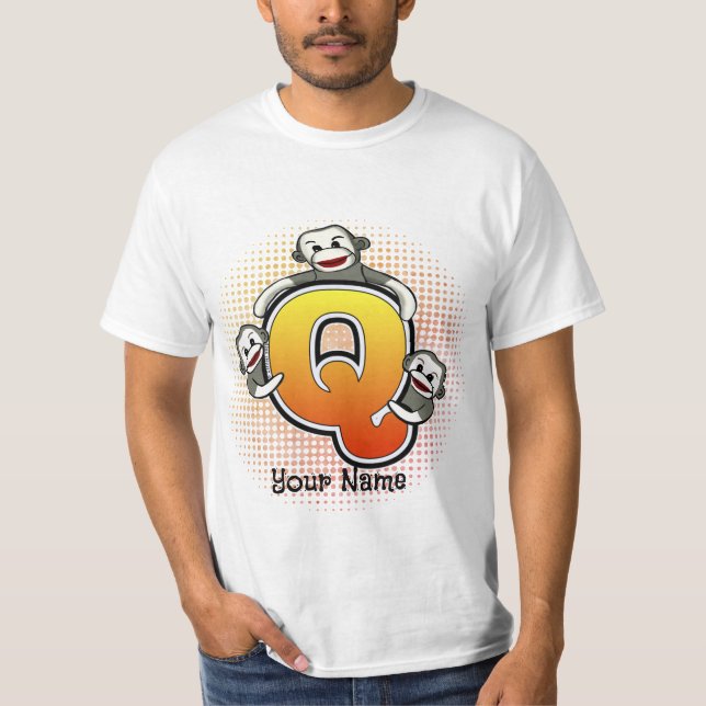 Camiseta Monograma Q Sock Monkey T-Shirt (Anverso)