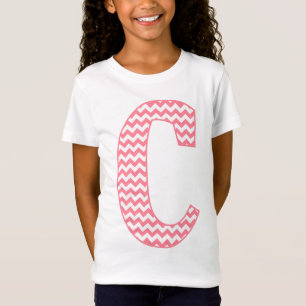 Camiseta Monograma rosado clásico de muy buen gusto de la