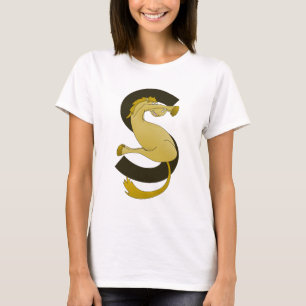 Camiseta Monograma S Funny Pony Personalizado