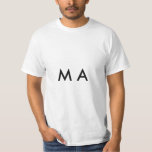 Camiseta Monograma simple añada su letra de nombre man mini<br><div class="desc">diseño</div>