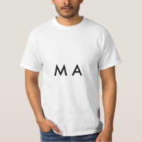 Monograma simple añada su letra de nombre man mini