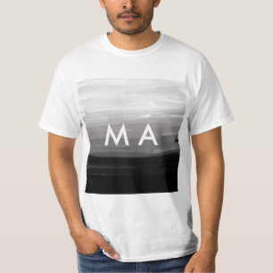 Camiseta Monograma simple añada su letra de nombre man mini