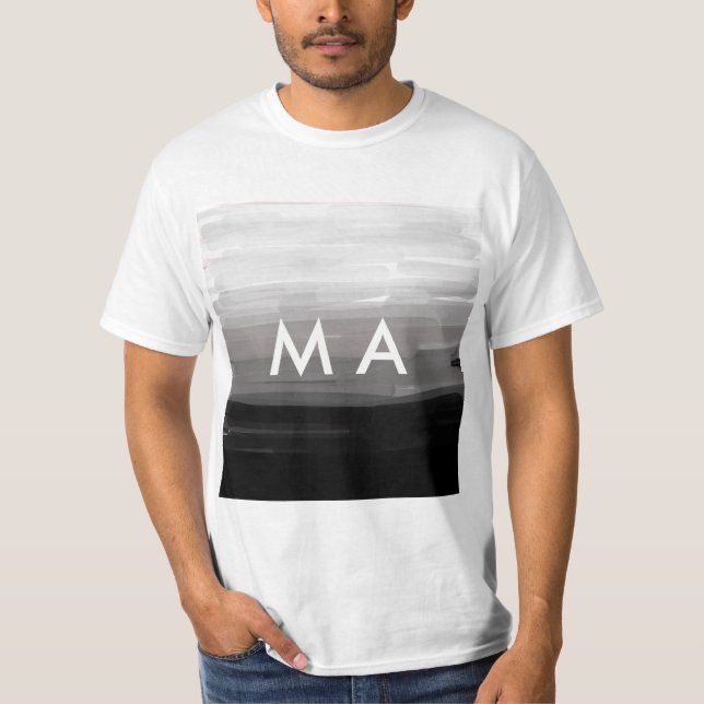 Camiseta Monograma simple añada su letra de nombre man mini (Anverso)