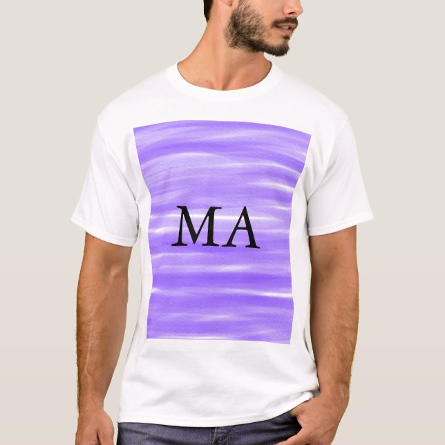 Camiseta Monograma simple añada su letra de nombre man mini (Anverso)