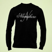 Monograma único personalizado de nombre blanco y n