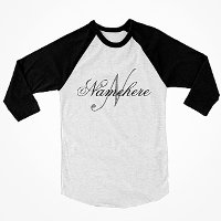 Monograma único personalizado de nombre blanco y n