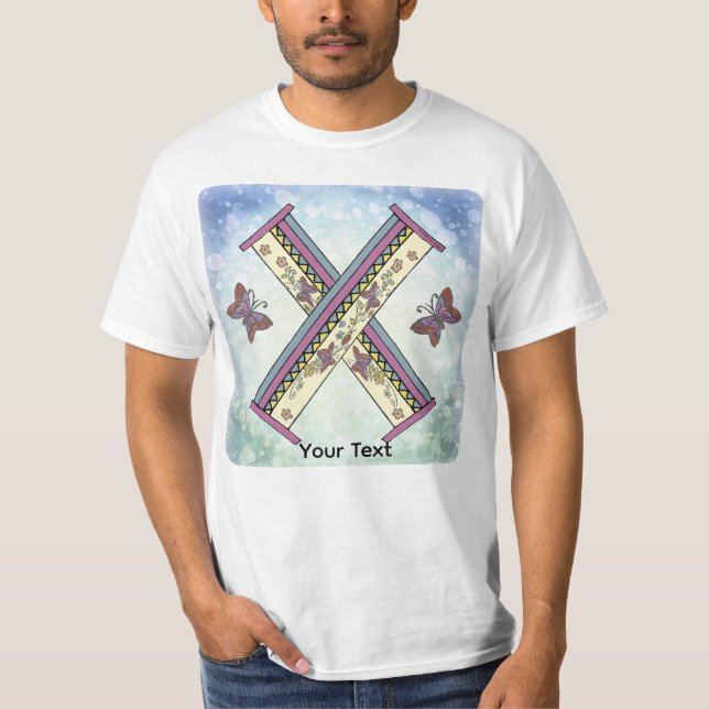 camiseta Monograma X floral (Anverso)