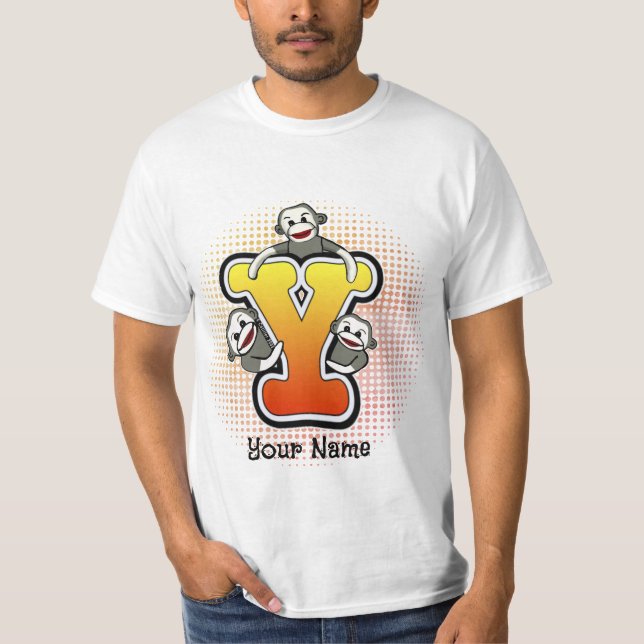 Camiseta MonoGrama Y Mono de Calcetín (Anverso)