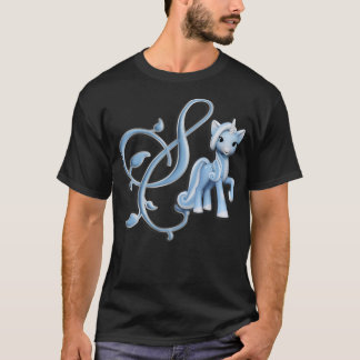Camiseta Monograma Z Personalizado Unicorn