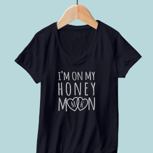 Camiseta Monogramado En Mi Luna De Miel, Mujeres Con Camise