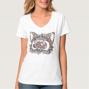 Camiseta Monogramado Personalizable de gatos de Mandala col