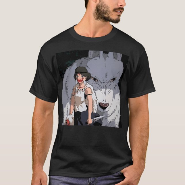 Camiseta Mononoke Draw Wolf (Anverso)