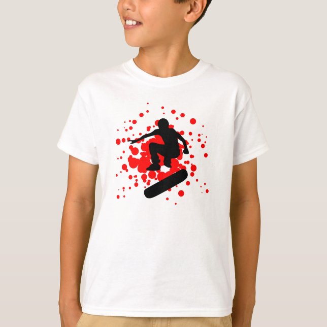 Camiseta monopatín. burbujas. (Anverso)