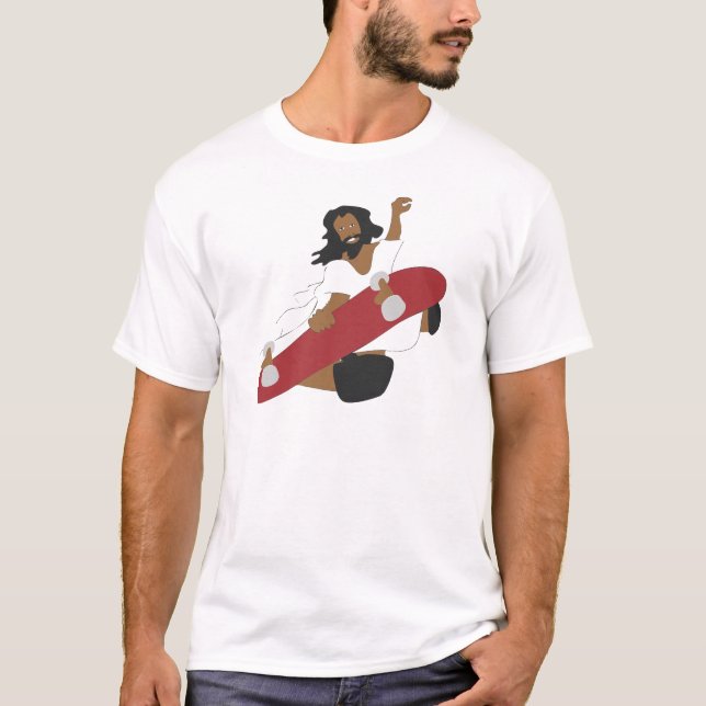 Camiseta Monopatín Jesús (Anverso)