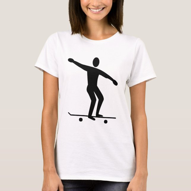 Camiseta Monopatín - Negro (Anverso)