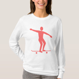 Camiseta Monopatín - Rosa Tropical