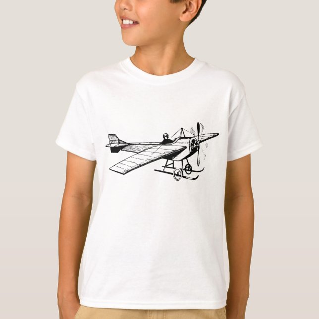 Camiseta Monoplano vintage - Negro (Anverso)