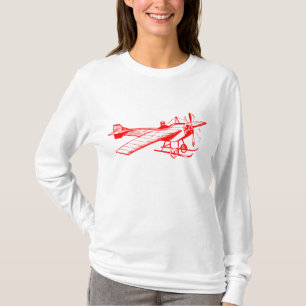 Camiseta Monoplano vintage - Rojo