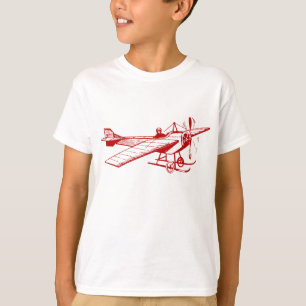 Camiseta Monoplano vintage - Rojo rubí