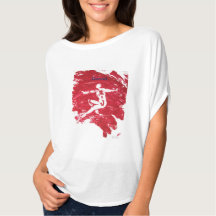 Camiseta Monoprint de Bailarín Rojo