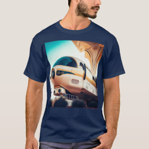 Camiseta Monorail Mid Century Retro Futurismo Futurista Sur