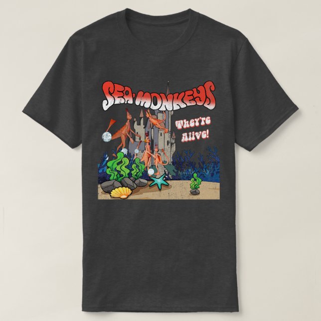 Camiseta Monos del mar angustiados (Diseño del anverso)