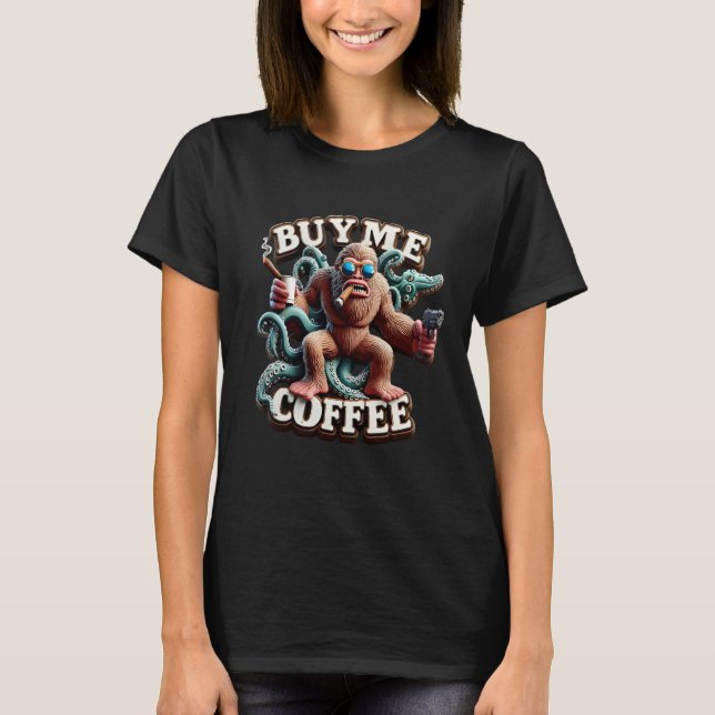 Camiseta Monos El Robo Java Comprarme Un Café (Anverso)