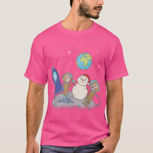Camiseta Monos en el divertido avión de la galaxia terrestr