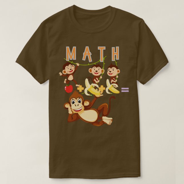Camiseta Monos matemáticos (Diseño del anverso)