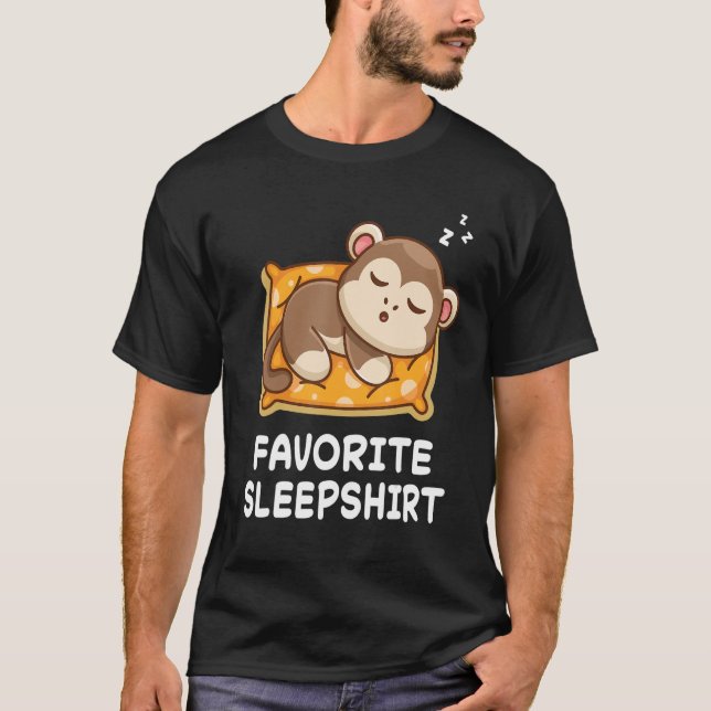 Camiseta Monos Monos Nap Duerme Pajama Pajama N (Anverso)