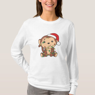 Camiseta Monos Navidades de monos Animales de Invierno Mono