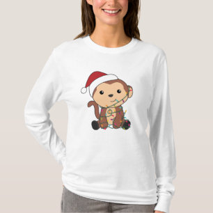 Camiseta Monos Navidades Nieve animales de invierno monos