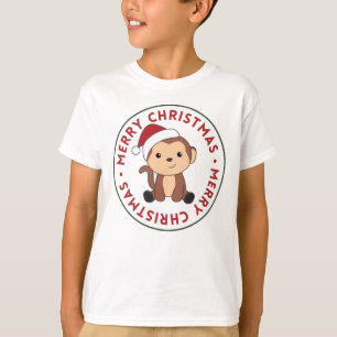 Camiseta Monos Navidades Nieve animales de invierno monos