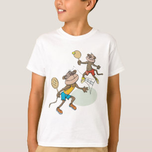 Camiseta Monos que juegan a tenis