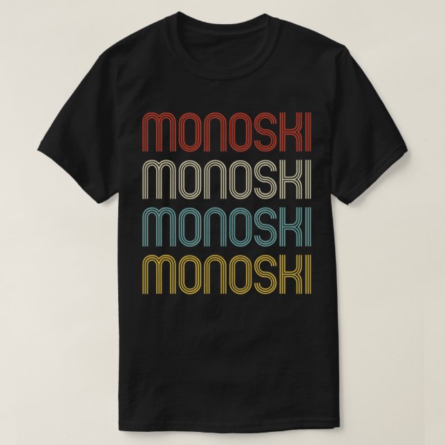 Camiseta Monoski vintage (Diseño del anverso)