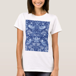 Camiseta Monotona azul de fresa, William Morris