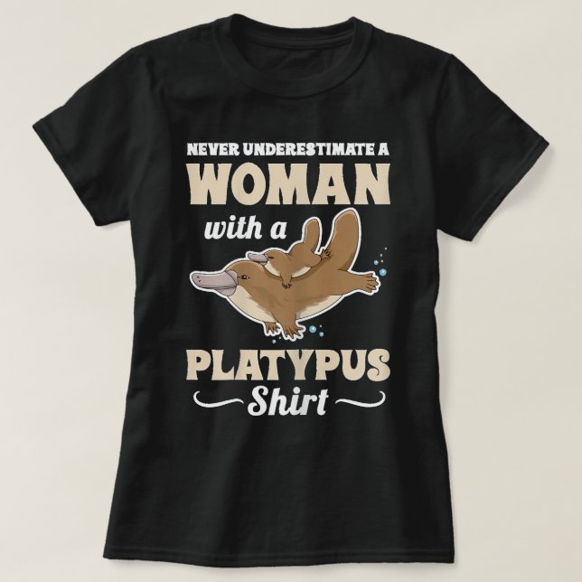 Camiseta Monotreme de Platypus Cute para mujeres (Diseño del anverso)