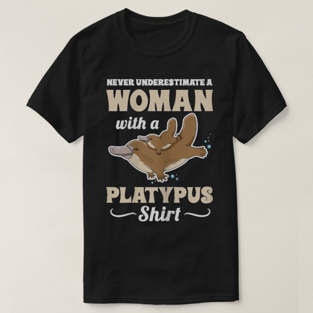 Camiseta Monotreme de Platypus Cute para mujeres (Diseño del anverso)