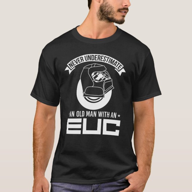 Camiseta Monowheel Old Man EUC E-Unicycle (Anverso)