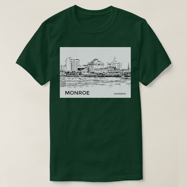 Camiseta Monroe Louisiana TShirt (Diseño del anverso)