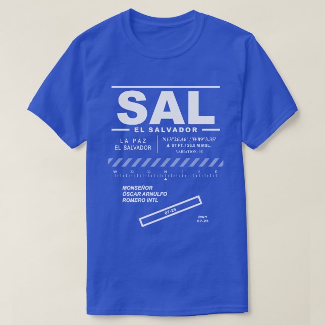 Camiseta Monseñor Óscar Arnulfo Romero Aeropuerto SAL T-Shi (Diseño del anverso)