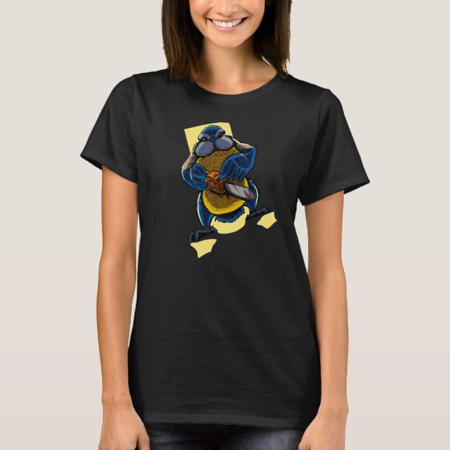 Camiseta Monster Animals Chainsaw Blue Tit (Anverso)