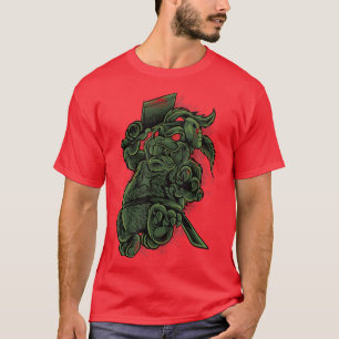 Camiseta Monster Animals  Horror Ae Bunny 