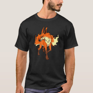 Camiseta Monster Animals Horror Flame Fox