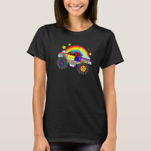 Camiseta Monster Camión Bandera Arcoiris Lgbt Q Car Gay Pri