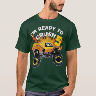 Camiseta Monster Camión de tierra Ix27m Listo para aplastar