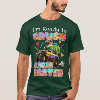 Camiseta Monster Camión Dinosaurio Estoy Listo Para Aplasta