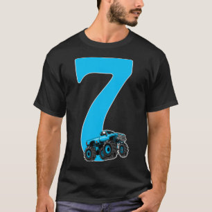 Camiseta Monster Camión Niños Cumpleaños De 7 Años